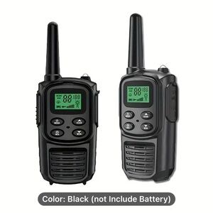 Black Two-Way Walkie-Talkie